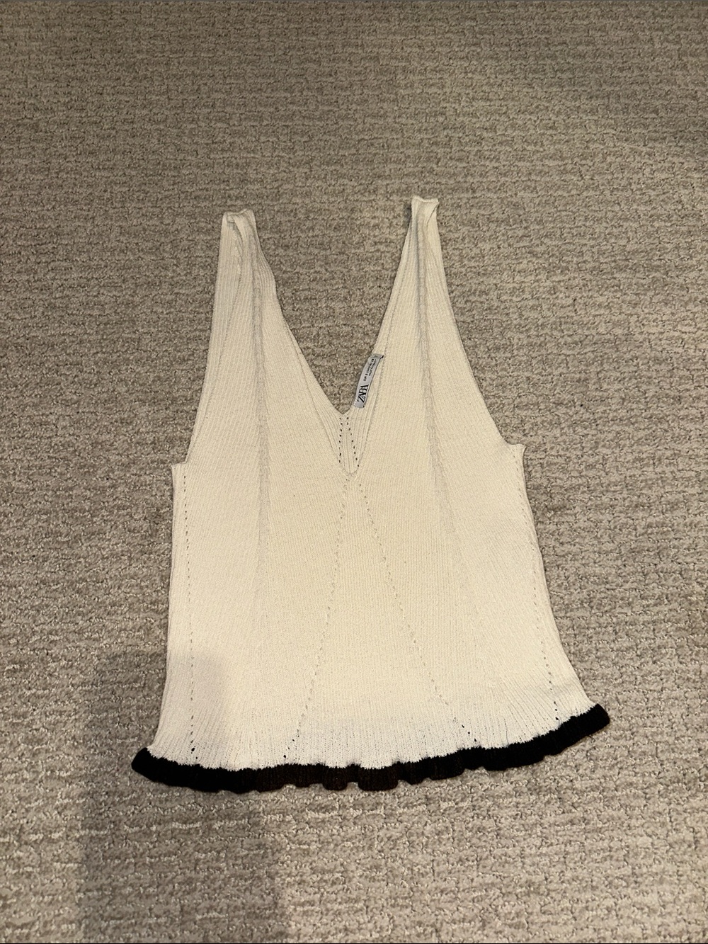 Zara Ruffle Hem Tank